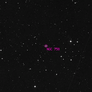 DSS image of NGC 758