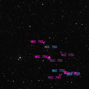 DSS image of NGC 760