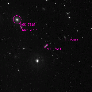 DSS image of NGC 7611