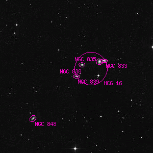 DSS image of NGC 839