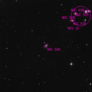DSS image of NGC 848