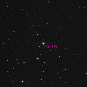 DSS image of NGC 850