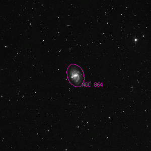DSS image of NGC 864