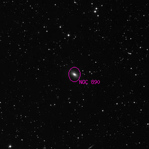 DSS image of NGC 890