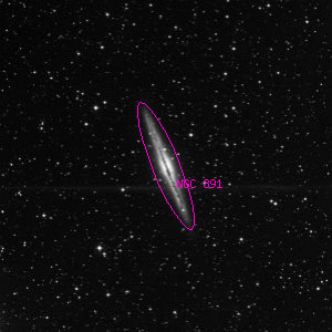 DSS image of NGC 891