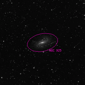 DSS image of NGC 925