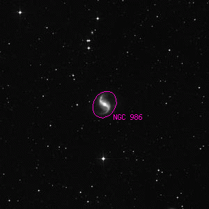 DSS image of NGC 986