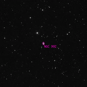DSS image of NGC 992