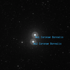 DSS image of Nu1 Coronae Borealis