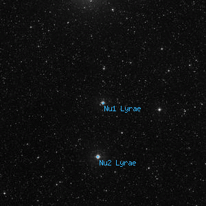 DSS image of Nu1 Lyrae