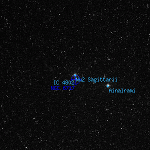 DSS image of Nu2 Sagittarii