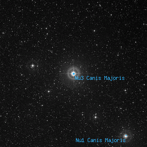 DSS image of Nu3 Canis Majoris
