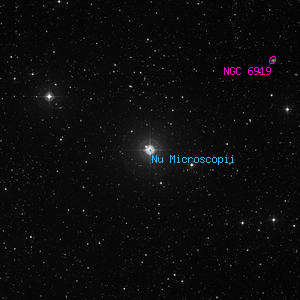 DSS image of Nu Microscopii