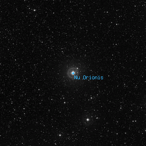 DSS image of Nu Orionis