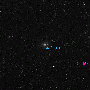DSS image of Nu Telescopii