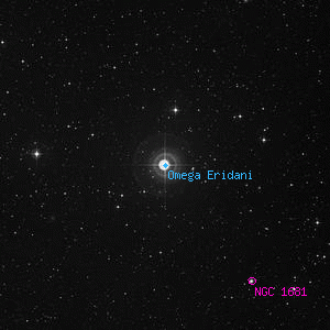 DSS image of Omega Eridani