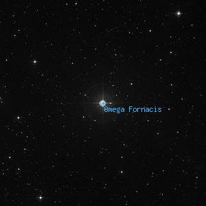 DSS image of Omega Fornacis