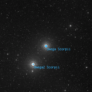 DSS image of Omega Scorpii