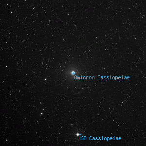 DSS image of Omicron Cassiopeiae