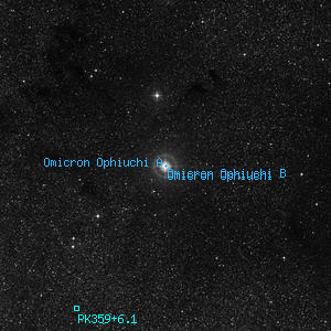 DSS image of Omicron Ophiuchi B