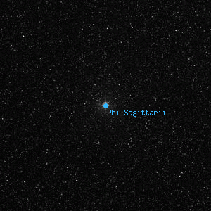 DSS image of Phi Sagittarii