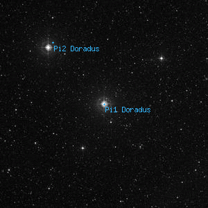 DSS image of Pi1 Doradus