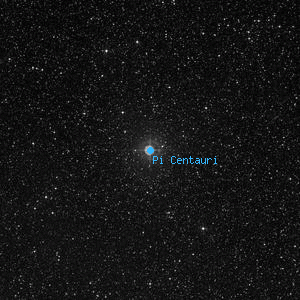 DSS image of Pi Centauri