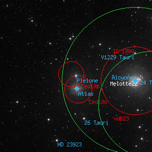 DSS image of Pleione