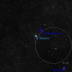 DSS image of Q Scorpii