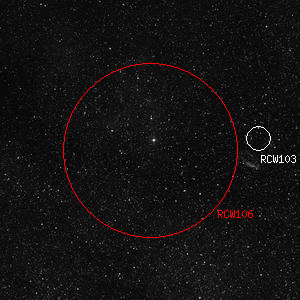 DSS image of RCW106