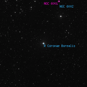 DSS image of R Coronae Borealis