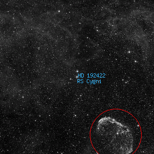 DSS image of RS Cygni