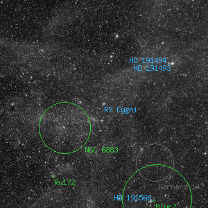 DSS image of RY Cygni