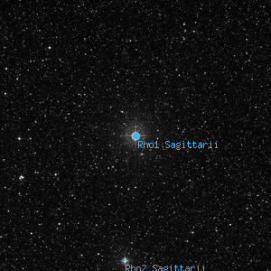 DSS image of Rho1 Sagittarii