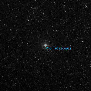 DSS image of Rho Telescopii