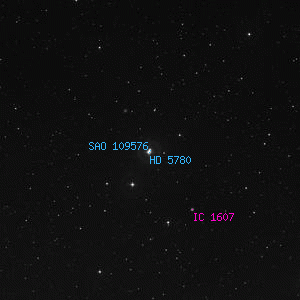 DSS image of SAO 109576