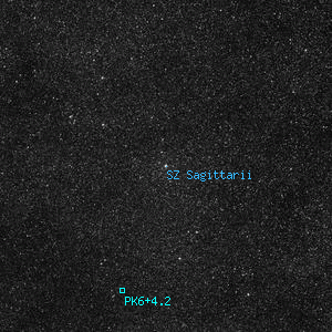 DSS image of SZ Sagittarii