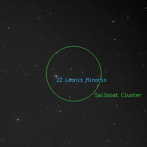 DSS image of Sailboat Cluster