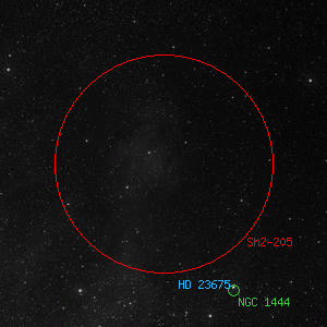 DSS image of Sh2-205