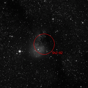 DSS image of Sh2-82