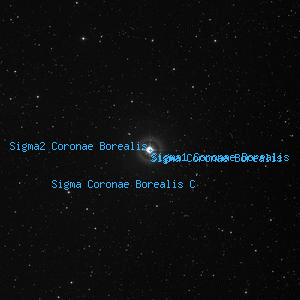 DSS image of Sigma1 Coronae Borealis