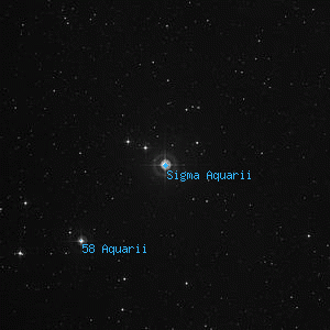 DSS image of Sigma Aquarii