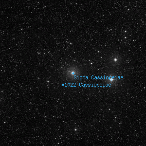 DSS image of Sigma Cassiopeiae