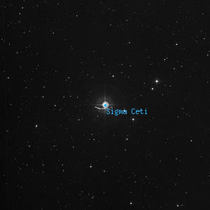 DSS image of Sigma Ceti