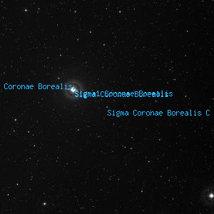 DSS image of Sigma Coronae Borealis C