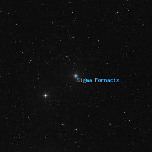 DSS image of Sigma Fornacis