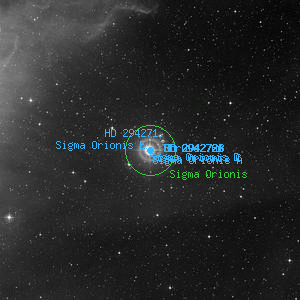 DSS image of Sigma Orionis
