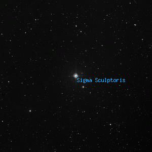 DSS image of Sigma Sculptoris