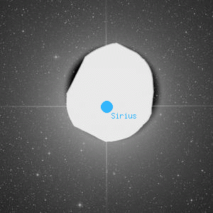 DSS image of Sirius