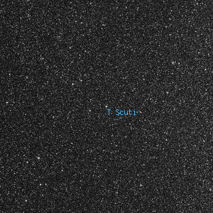 DSS image of T Scuti